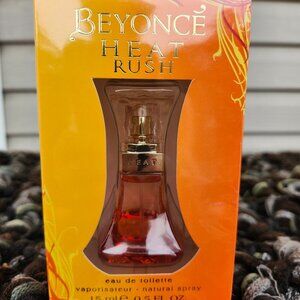 Beyonce Heat Rush Fragrance 0.5oz/15ml Natural Spray Orange Box